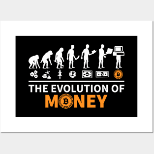 The Evolution of Money - Bitcoin - Cryptocurrency Posters and Art